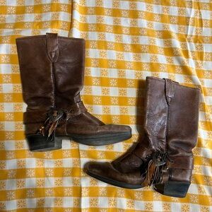 Vintage leather boots